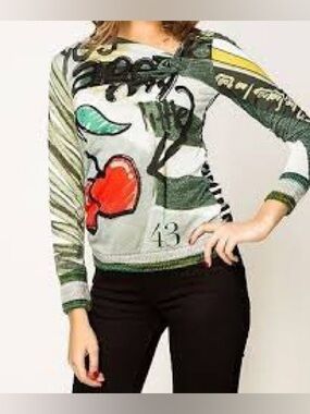 DESIGUAL, you are my little cherry sweater!